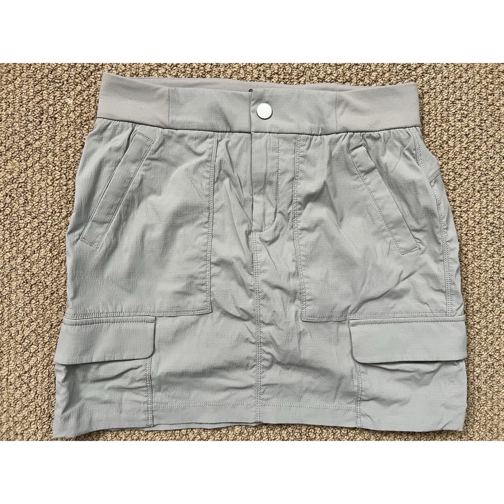 Athleta Women's Trekkie‎ Cargo 2.0 Skort Gray Size 2 #27411403